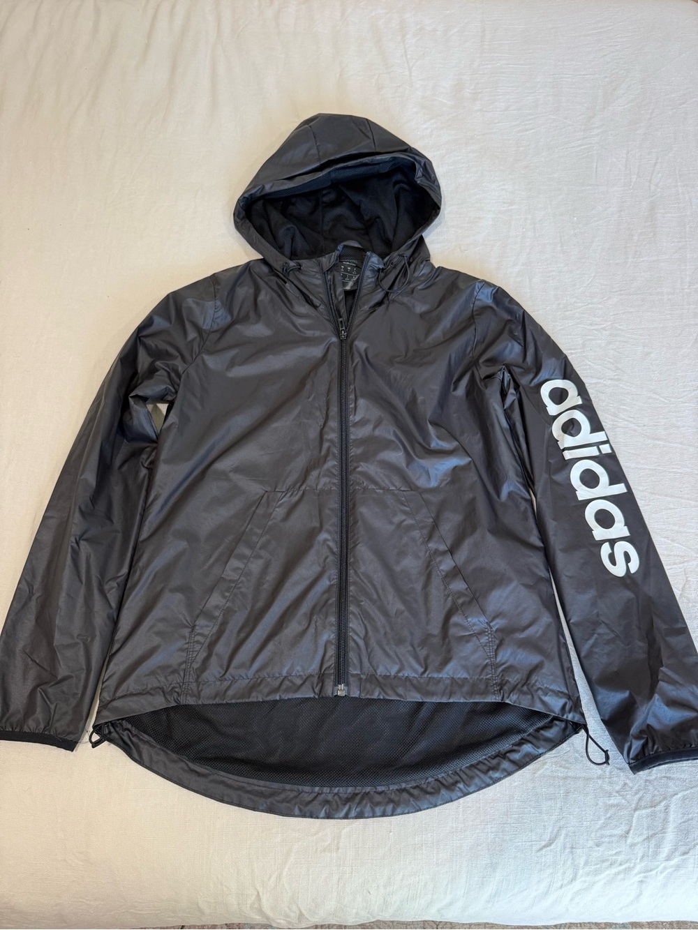 adidas Essentials Linear Windbreaker Black Women’s Small